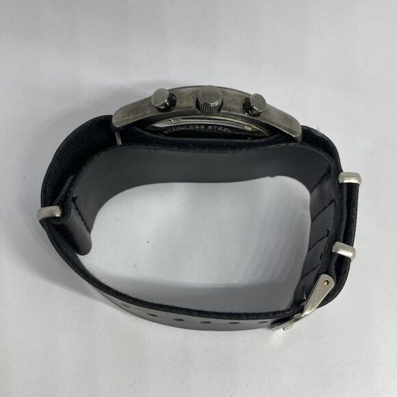 Fossil BQ1482 Men's Black Leather Analog Blue Dial Quartz Genuine Watch KS546 - Picture 11 of 12